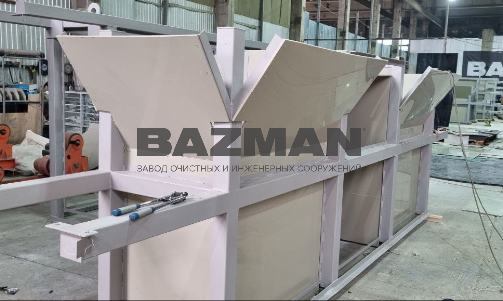 Лотковая система для очистных сооружений 10 000 м3/сутки Объект Очистные сооружения для курорта Шерегеш в Таштагольском районе Кемеровской области